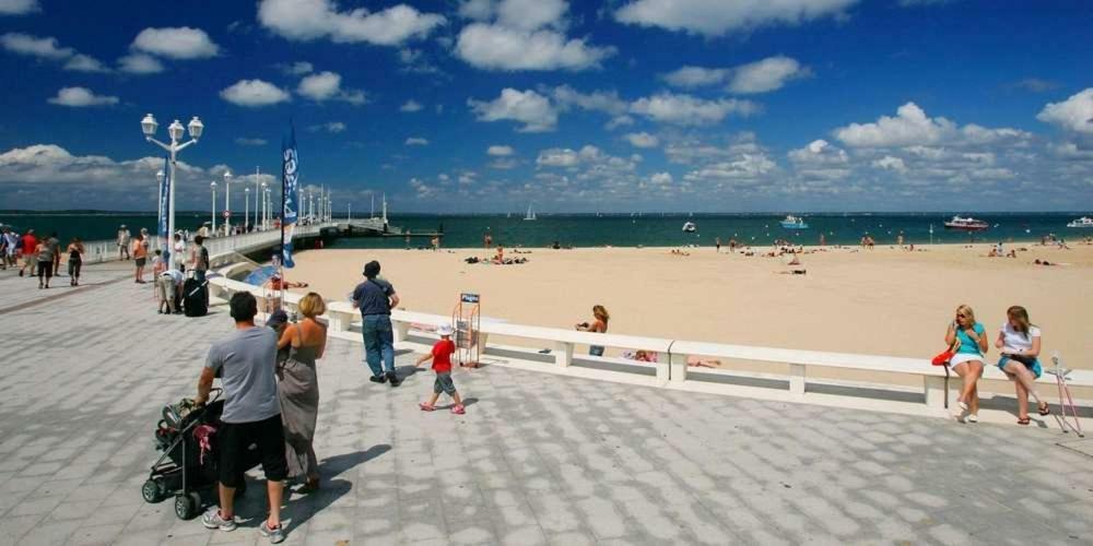 T2 Face Au Port De Plaisance Et Plage D'Eyrac -Terrasse -Parking Lägenhet Arcachon Exteriör bild